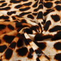 Baju Atasan Leopard Print Rajutan Rayon Spandex